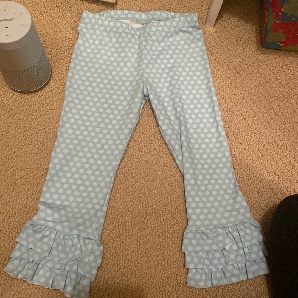 Toddler girls persnickety ruffled leggings 4t